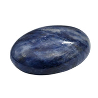 Sodalite Palm Stone - Hot Massage Worry Stone for Natural Body Chakra Balancing, Reiki Healing and Crystal Grid Sodalite