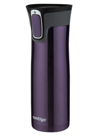West Loop Stainless Steel Vacuum-Insulated Travel Mug with Spill-Proof Lid, Keeps Drinks Hot up to 5 Hours and Cold up to 12 Hours, 20oz Violet