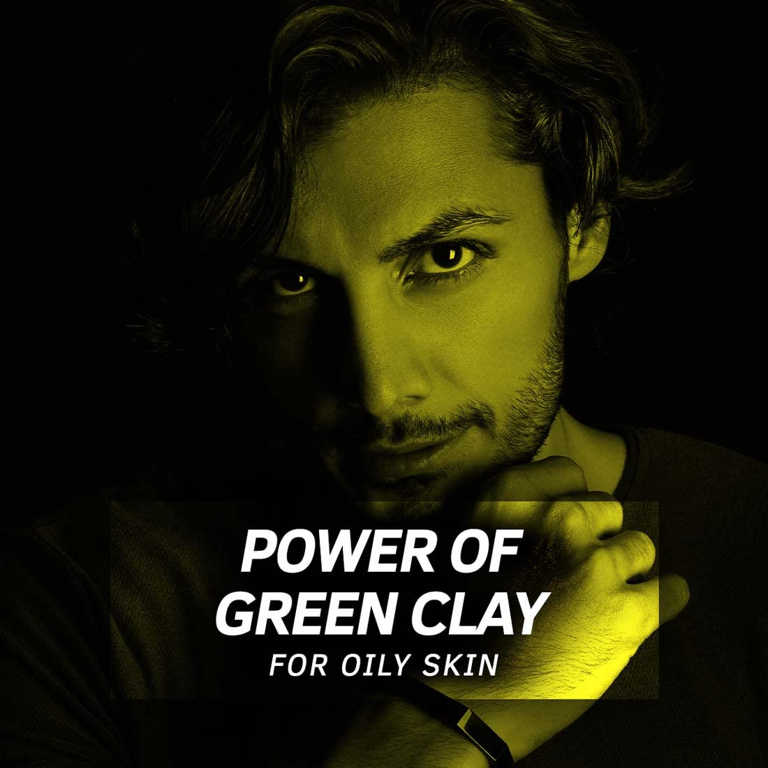 Ustraa Body Wash-Green Clay - 2 x 250 ml - Intense Oil Control - Removes Excess Oil, No post-shower Dryness, Intense Foaming without Sulphates (Set of 2)