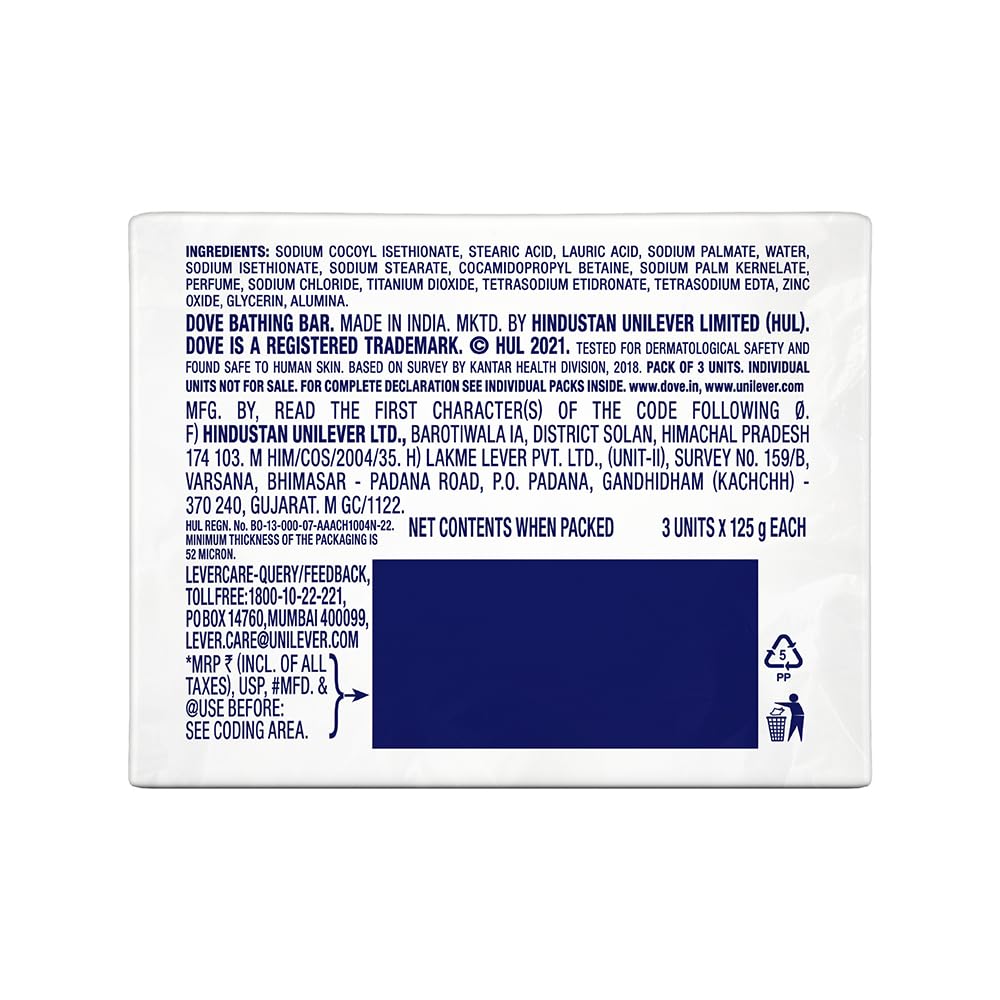 Dove Advanced Sensitive Care Bar | 125g x 3