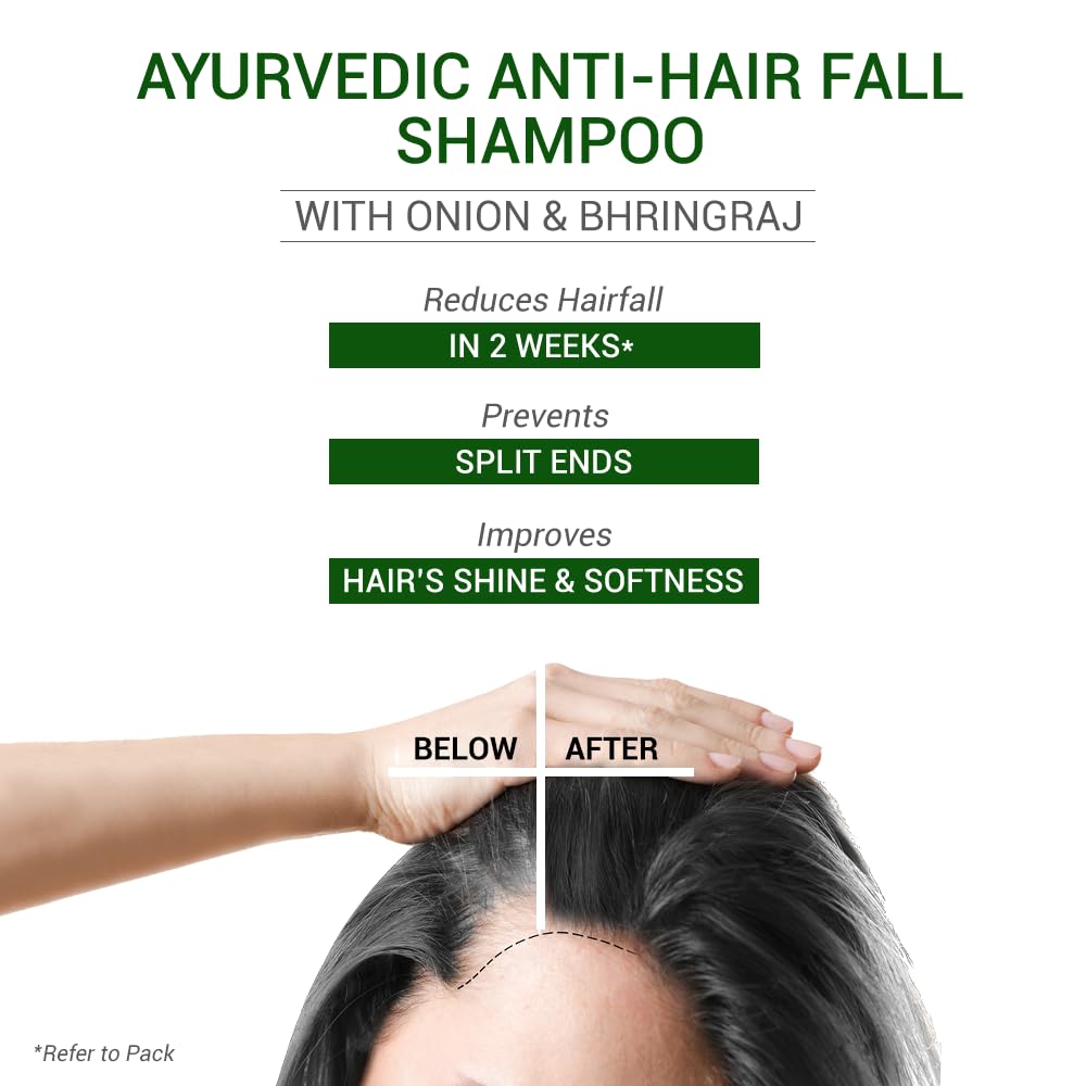 SESA Ayurvedic Anti Hairfall Shampoo For Dry And Frizzy Hair Reduces Hairfall Made With 6 Ayurvedic Herbs Paraben Free Shampoo - 1 L