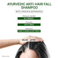 SESA Ayurvedic Anti Hairfall Shampoo For Dry And Frizzy Hair Reduces Hairfall Made With 6 Ayurvedic Herbs Paraben Free Shampoo - 1 L