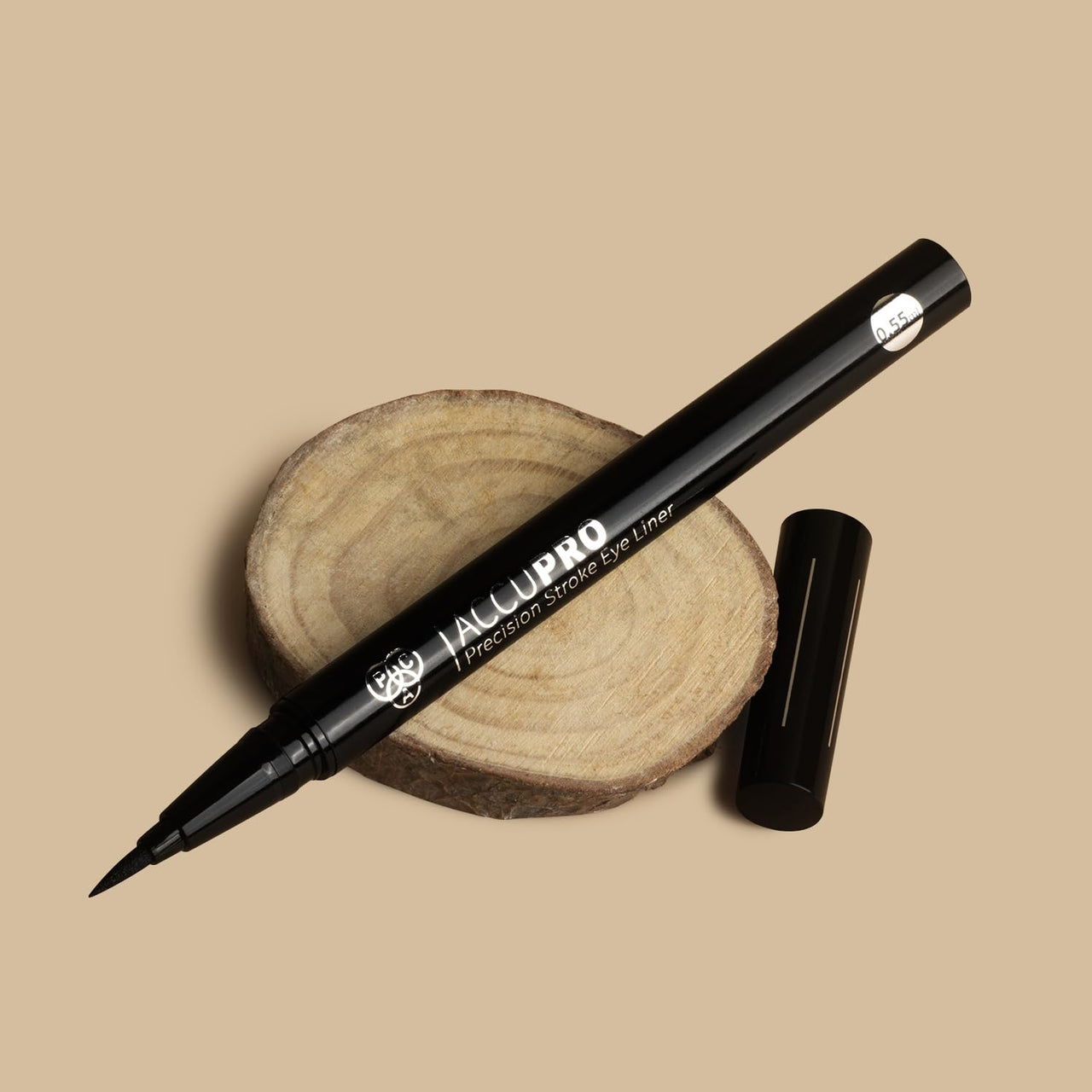 PAC AccuPro Liquid Eyeliner | 24H Longlasting Waterproof & Smudgeproof | Quick Drying & Matte Black | Micro Felt Tip Pen Eyeliner