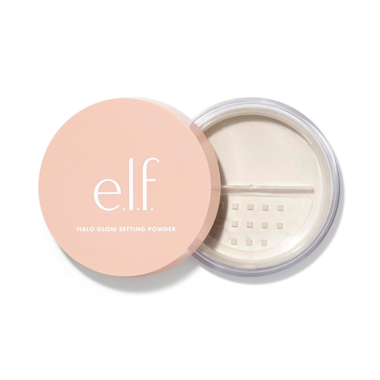 e.l.f. Halo Glow Setting Powder, Silky, Weightless, Blurring, Smooths, Minimizes Pores and Fine Lines, Creates Soft Focus Effect, Light, Semi-Matte Finish, 0.24 Oz