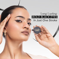 LoveChild Masaba Eye 2K Gel Eyeliner with Applicator, Black, Smudge-Proof, Waterproof, Matte Finish, Long-Lasting Precision, For Bold & Defined Eyes, 4g