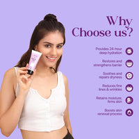 Uniqura Peptide Ceramide Moisturiser Cream for Dry to Normal Skin (50ml) - Formulated with Rice Bran Water & Niacinamide, Non-Comedogenic Moisturizer For Face and Body Barrier Repair Cream