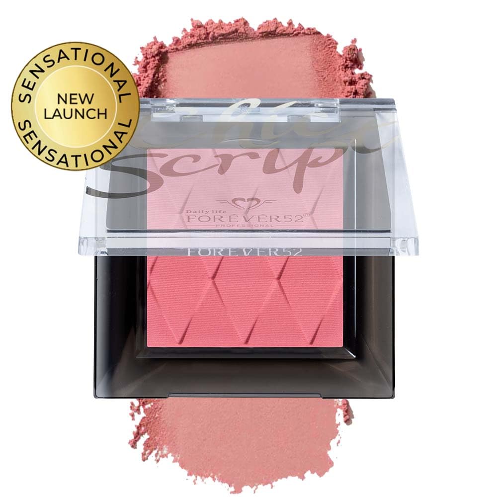 Daily Life Forever52 Sensational Chic Script Blush | Face Blusher for Face Makeup | Matte Finish, Highly Pigmented & Lightweight | Easy to Blend with Natural Finish (Crismon, 8g)