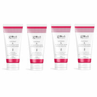 Globus Naturals Glycolic & 1% Salicylic Acid Anti-Acne Face Care Combo - Set of 4 Wash, Cream, Gel & Scrub