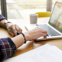 Quadruple protection bracelets for men and women（evil eye, tigers eye,hematite, obsidian）A handmade beaded crystal healing bracelet that can bring luck, happiness and protection(8mm elastic) 8mm elastic