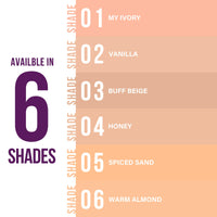 Hilary Rhoda Skin Perfecting Foundation | With SPF 15 | Super Matte Finish | Full Coverage | Oil-Control & Paraben-Free | 6 Shades | Conceals Fine Lines & Blemishes | 30g (Vanilla| Shade 02)
