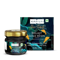 Kapiva Shilajit/Shilajeet Gold Resin - 40g | Super Saver Pack | 500mg/Serving | 80 Servings | Boost Muscle Growth & Stamina | Contains 24 Carat Gold | 100% Ayurvedic