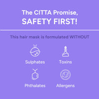 CITTA Deep Conditioning Hair Mask | Argan Oil & Goji Berry for Frizzy, Dry & Damaged Hair | Hair Smoothening & Strengthening | Prevents Hair Fall & Breakage | For All Hair & Scalp Types | 100 gm