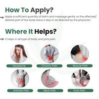 Cannarma Hemp Pain Relief Balm - 15 g | Ayurvedic Pain Relief Balm | Suitable for Arthritis Pain, Knee Pain, Back Pain, Neck Pain, Shoulder Pain, Headache, and Suitable for Sports & gym related injuries