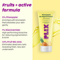 PLIX THE PLANT FIX 5% Pineapple Foaming Face Wash And Serum Combo for Pigmentation & Dark Spots, Dullness, Reveal l Brighter, Even Toned Complexion l All Skin Types