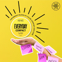 RENEE Everyday Compact Powder - Latte, Matte Finish, High Coverage, Ultralight & Silky Smooth Finish, Enriched with Vitamin C & H yaluronic acid, Cruelty-Free Skincare Infused Makeup, 8Gm