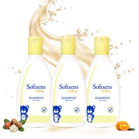 Softsens Baby TEAR FREE Shampoo | Mild, Hypoallergenic , Paraben & Sufate Free (200ml x Pack of 3)