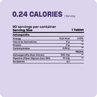 Boldveda Ashwagandha Tablets with Piperine Ashwagandha ksm66 Tablets Helps Release Stress Anxiety Support & Wellness Ashwagandha Powder Tablet for Mental Calmness Support Strength - 90 Tablets