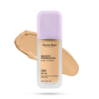 Seven Seas Smooth Foundation | Oil Free | Lightweight | Long Lasting Foundation for Face Makeup | SPF-20 (Ivory, 30G)