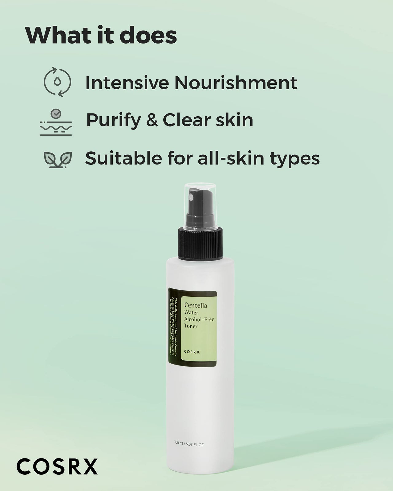 Cosrx Centella Water Alcohol-Free Toner (Pack of 150ml)