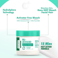 NATURES ESSENCE Lacto Bleach Cream, Milky White, 100g