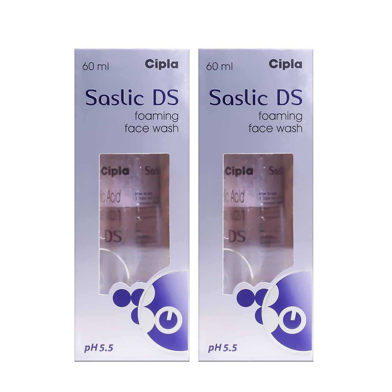 Cipla Saslic DS Foaming Face Wash (2 Pack)