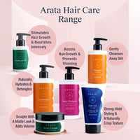 Arata Hair Fall Control Combo | With Power of 5 in 1 Hair Care Kit With Super Shampoo And Conditioner Combo | Vogue 2022 Awarded Best Daily Shampoo | Vegan & Cruelty-Free | (300 ml each) (Pack of 2)