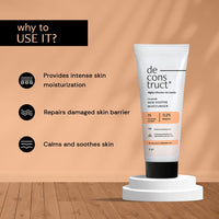 Deconstruct Skin Soothe Moisturizer | 1% Ceramides + 0.2% Bisabolol | Ceramide Barrier Repair | Soothing | For Very Dry to Combination Skin | Deep Moisturization & Hydration | 50 gm