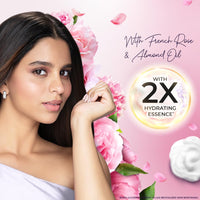 Lux Body Wash Soft Skin French Rose & Almond Oil Super Saver XL Pump Bottle with Long Lasting Fragrance, Glycerine, Paraben Free, Extra Foam, 750 ml (Pack of 2)