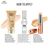 Seven Seas Face Makeup Set For Dusky Skin Tone Daily Use Makeup Pack OF 3 (Natural)