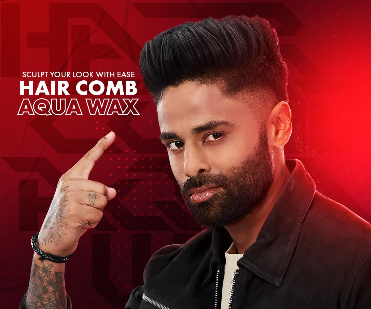 Urbangabru Aqua Hair Wax | Strong Hold Wet look & Shiny finish all day (260 ml) (Pack of 2)