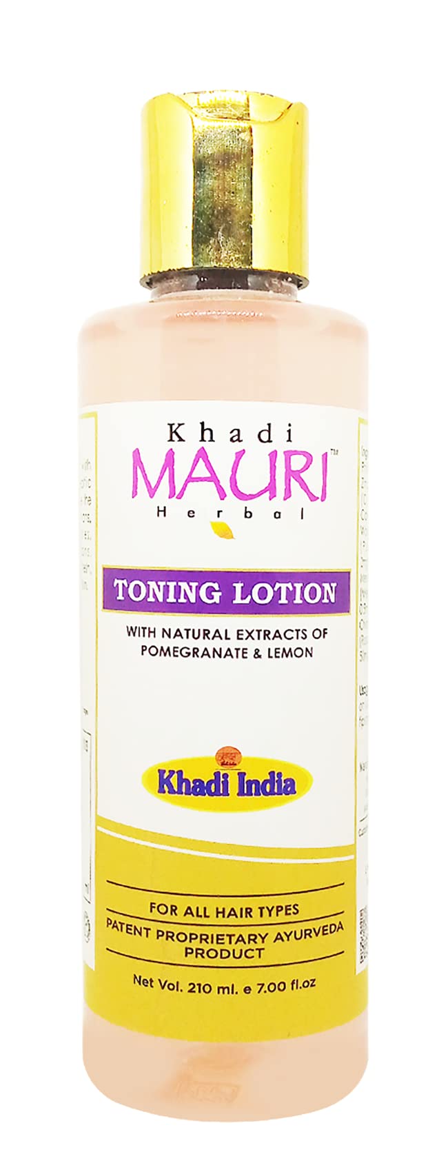 Khadi Mauri Herbal Toning Lotion For Ayurvedic Skin Cleanser & Toner, 210 Ml