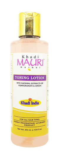 Khadi Mauri Herbal Toning Lotion For Ayurvedic Skin Cleanser & Toner, 210 Ml