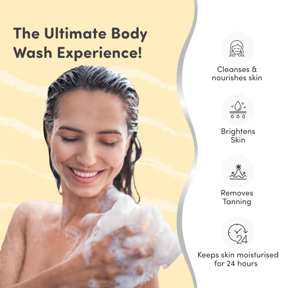 Mylo Ubtan Body Wash for Skin Brightening & De-Tanning- 275 ml- SLS & Paraben Free Body Wash I Both for Men & Women