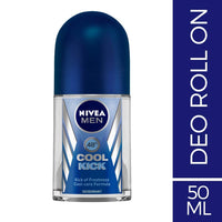 Nivea Roll-On Deodorant, Cool Kick for Men, 50ml And Face Wash, Deep Impact Intense Clean for Men, 100g