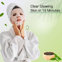 Mancode Green Tea Facial Sheet Mask 25ml Repairs Damaged Skin Purifies & Hydrates Pore Reducing, Brightening and Enhances Daily Glow | Korean Sheet Mask for Men Women Sheet Mask Set Combo Pack of 3