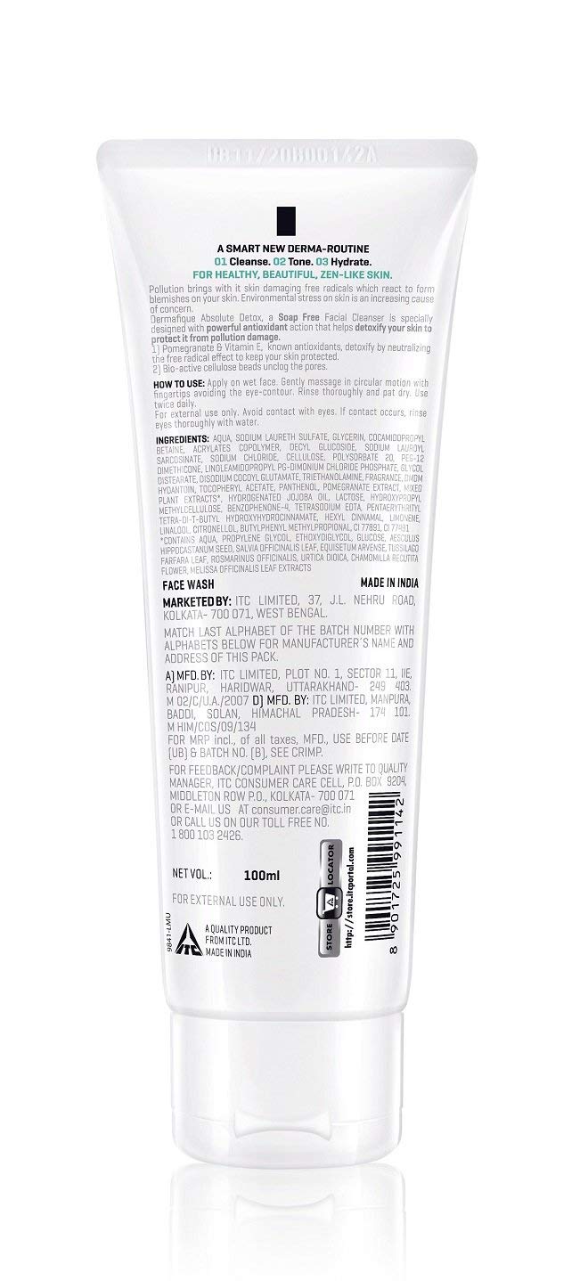 Dermafique All Important Skin Toner, Aqua Marine, 150ml And Dermafique Absolute Detox Facial Cleanser for Normal To Dry Skin, Dermatologist Tested, Soap Free (100 ml)