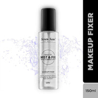 Seven Seas Mist & Fix Makeup Fixer Prime + Correct + Set 12Hrs Long Lasting Misty Finish Professional Makeup Fixer Spray For Face Makeup | Vitamin- E | (Transparent)