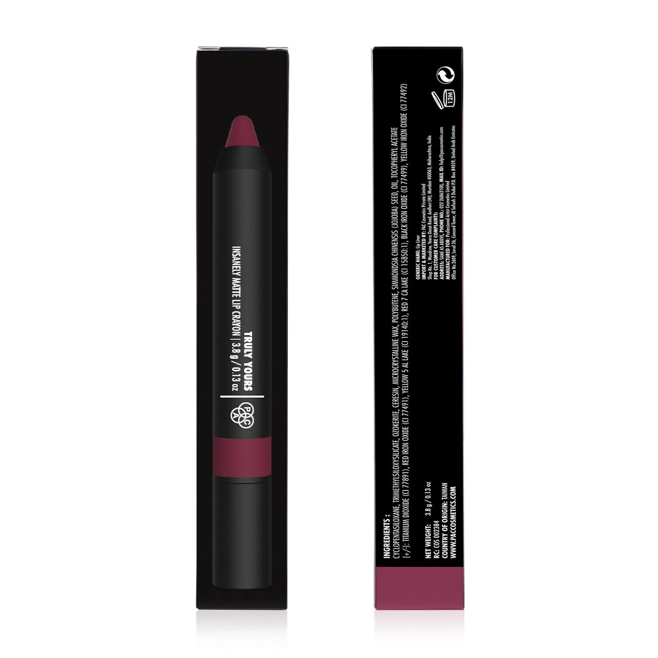 PAC Insanely Matte Lip Crayon (Truly Yours)