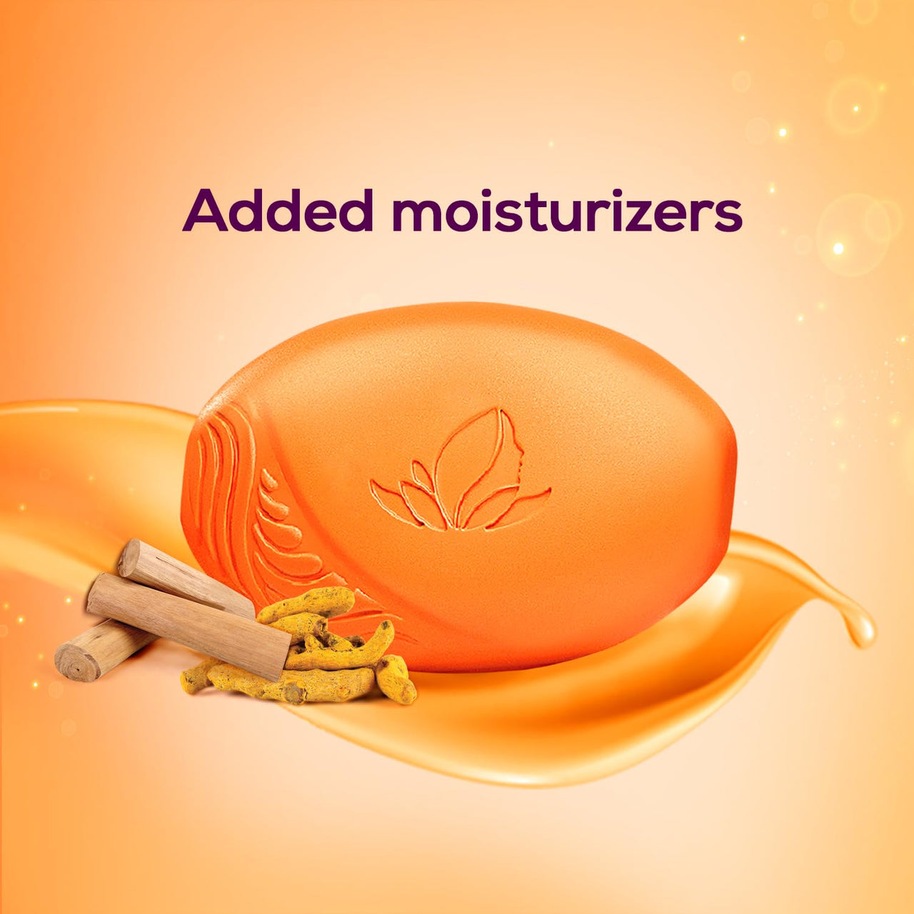 Santoor Sandal & Turmeric Soap for Total Skin Care, 125g (Pack of 4)