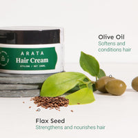 Arata Styling Combo of 2 - Styling Hair Cream (100 ML) & Styling Hair Gel (100 ML) | For Glossy & Matte Looks | Soft & Strong Hold | Defined, Frizz-Free Hair | Adds Texture & Boosts Moisture | For All Hair Types