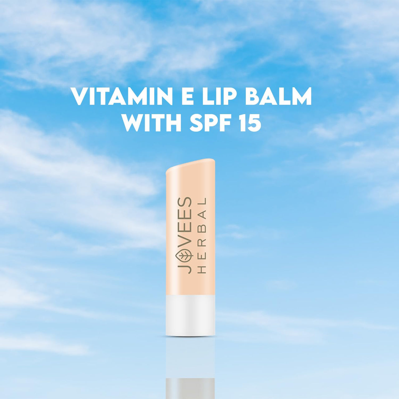 Jovees Herbal Vitamin E Lip Balm with SPF 15 For Soft, Glossy And Supple Lips | 24 Hour Hydration | Rejuvenates Dark, Pigmented, Dry, Chapped And Sun Damage Lips- 5g