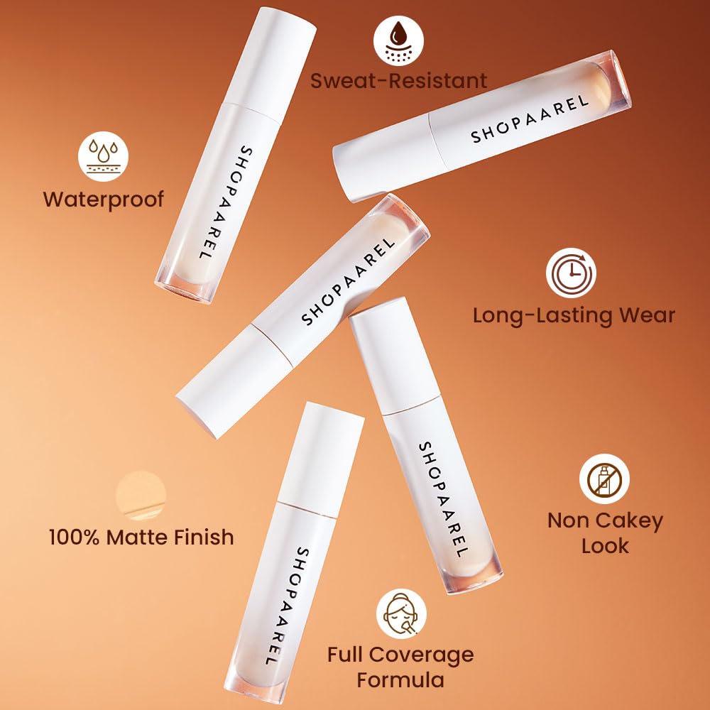 Shopaarel New True Color Concealer Liquid Light Weight Waterproof Concealer With Full Coverage |Easily Blendable Concealer For Face Makeup With 100% Matte Finish (22N-Golden Fair)