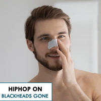HipHop Skincare Cleansing Charcoal Nose Strips for Men & Women - Blackhead Remover & Pore Cleanser (6 Strips Pack of 2) (12 Strips)