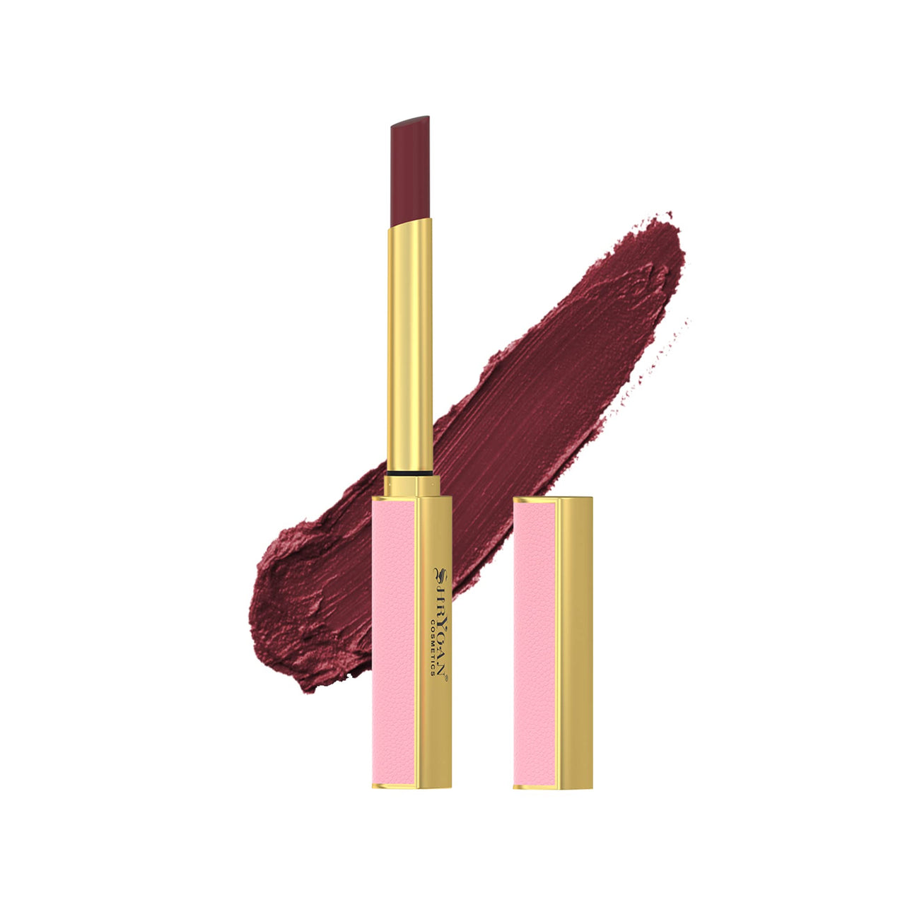 Shryoan Velvet Matte Soft Slim Lipstick| 24Hr Long Lasting, Velvet Texture, Matte Finish Lipstick with Easy Glide Lipstick (10g) (Sheer Nude)