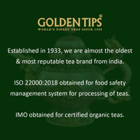 Golden Tips Healthy/Natural and Organic Darjeeling Green Tea Bags (100 Bags, 200 Gram)