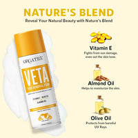 ORGATRE Hair Removal Cream Spray for Men & Women | Painless Body Hair Remover for Chest, Back, Legs, Underarms & Intimate Skin | 200 gm