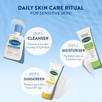 Cetaphil Face Wash Gentle Skin Cleanser for Dry to Normal, Sensitive Skin, 125 ml Hydrating Face Wash with Niacinamide, Vitamin B5 (Pack of 2)