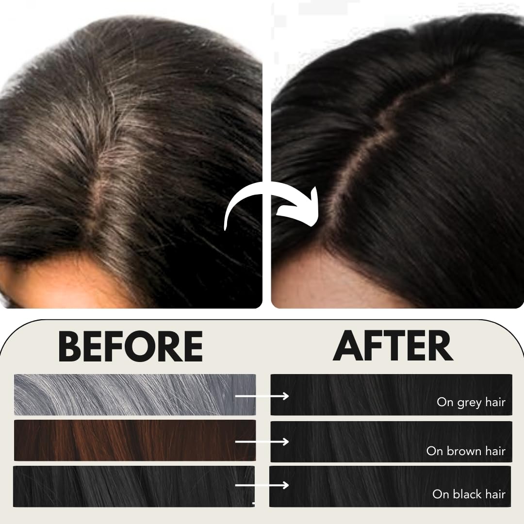 Paradyes Mini Natural Black Timeless Hair Tint, Permanent Crème Hair Color for Hair & Beard, Complete Grey Coverage, Formula Free from PPD, Ammonia, & Resorcinol, 1.0 Natural Black, 60 GRAM