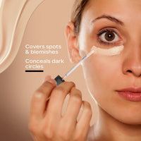FACESCANADA High Cover Concealer - Toffee Love 04, 4Ml|High Coverage Liquid Concealer|Blends Easily|Natural Finish|Covers Spots, Blemishes & Dark Circles|With Shea Butter & Vitamin E, All Skin Type
