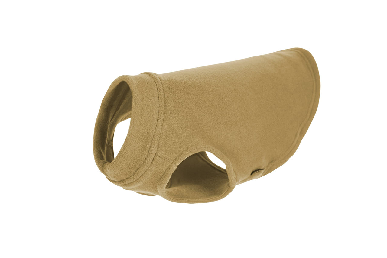 Gooby Stretch Fleece Vest Dog Sweater - Sand, Medium - Warm Pullover Fleece Dog Jacket - Winter Dog Clothes for Small Dogs Boy or Girl - Dog Sweaters for Small Dogs to Dog Sweaters for Large Dogs